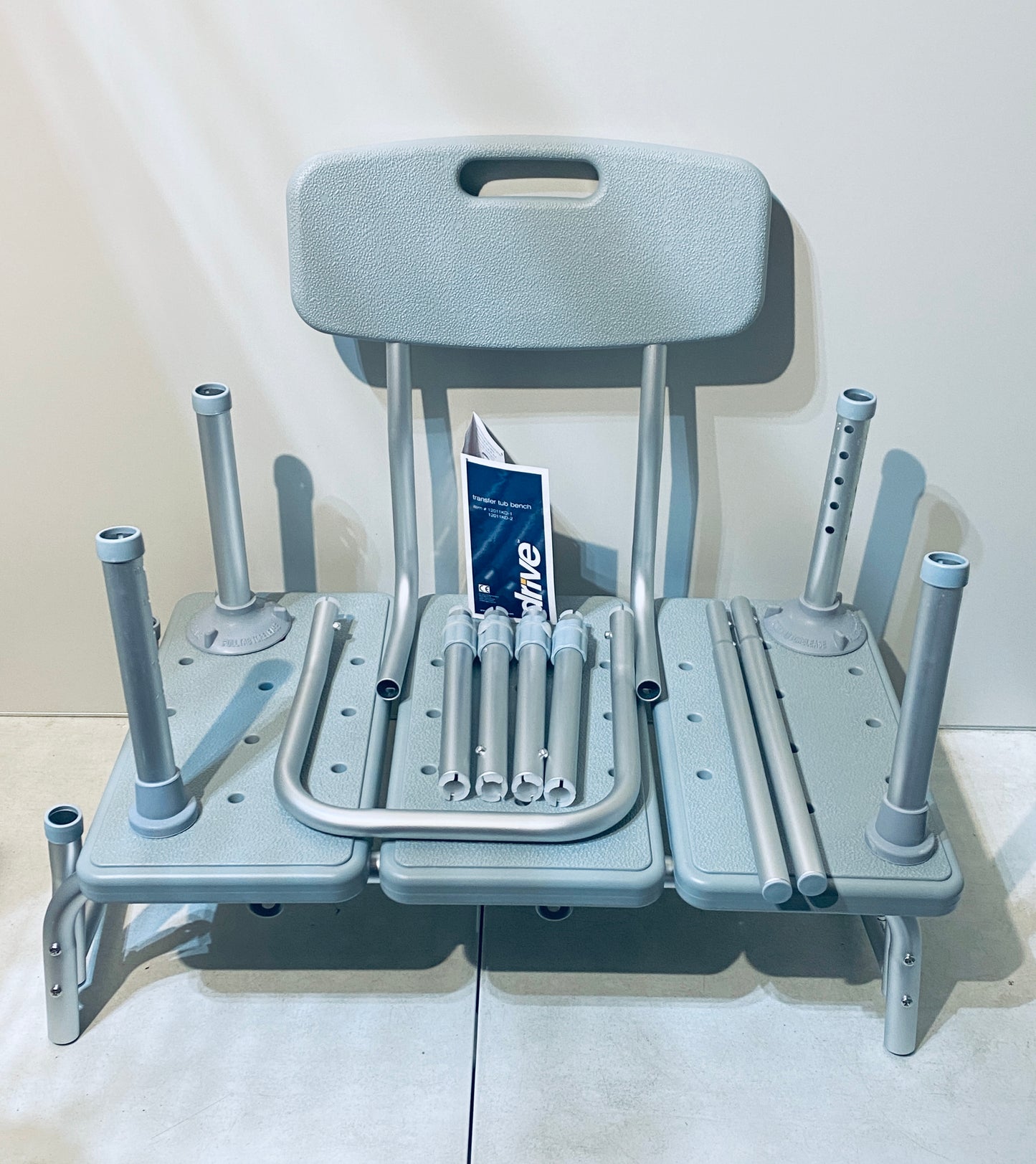 New Other Drive Medical Height Adjustable Shower Seat Tub Transfer Bench with Backrest For Bathtub, 12011KD-1