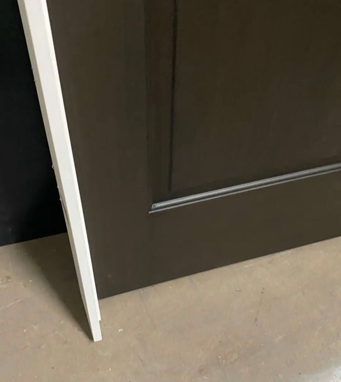 new Other JELD-WEN 30in. x 80in. Cambridge Espresso Stain Left-Hand Molded Composite MDF Single Prehung Interior Door