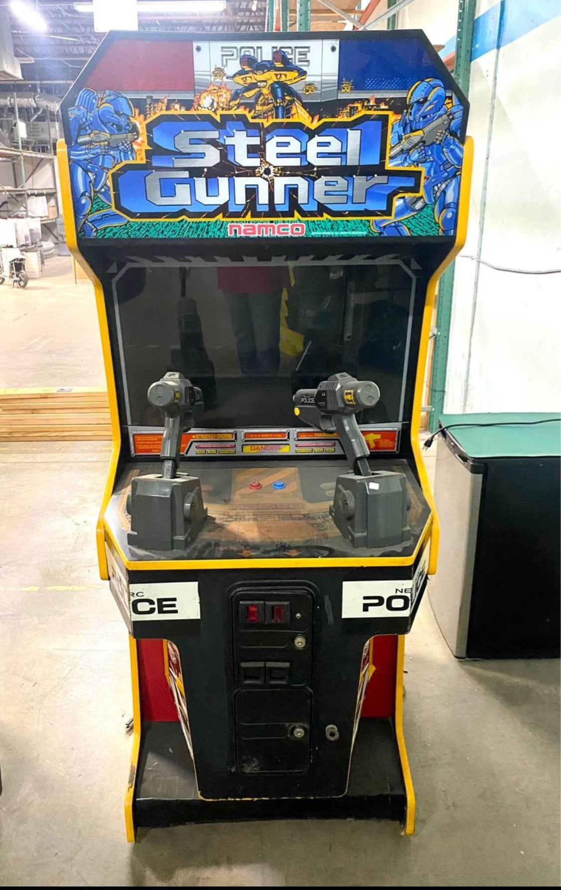 namco Steel Gunner Neo Arc Police Arcade Machine