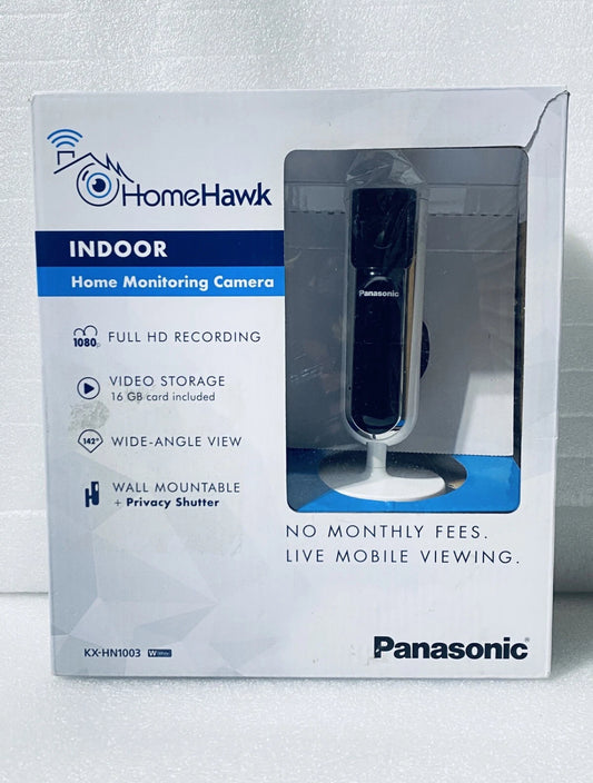 Panasonic Homehawk Indoor 1080p HD Home Monitoring Camera With 16GB Micro SD Card