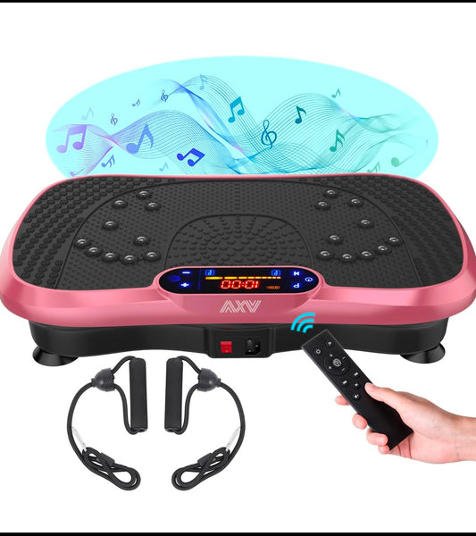 New Other AXV Fitness Platform Vibration Plate Full Body Exercise Machine, Slim Pink