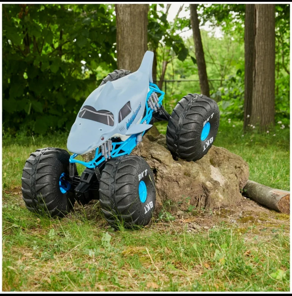 New Monster Jam Official Mega Megalodon RC All-Terrain Remote Control Monster Truck For Ages 4-14