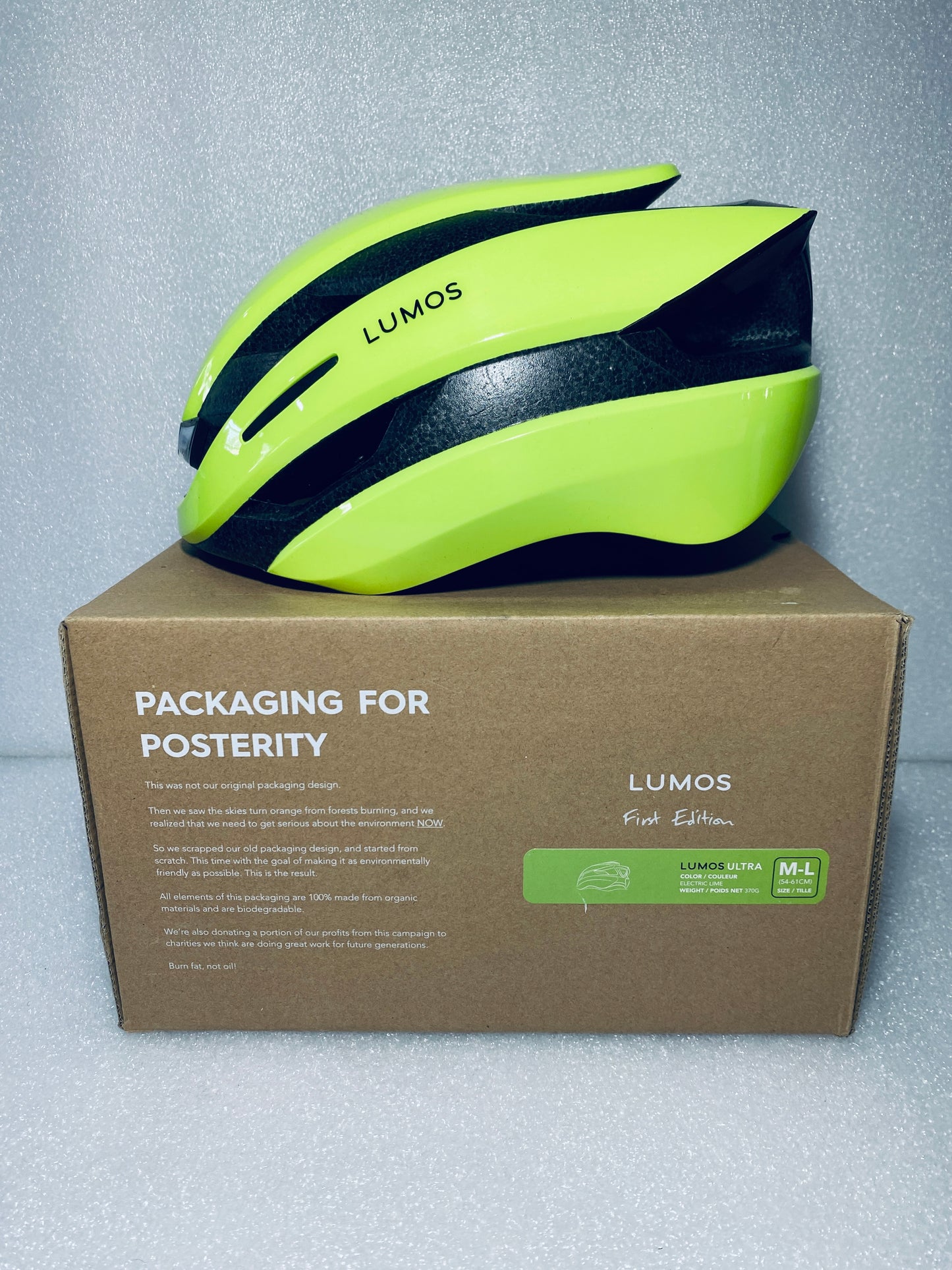 New Other Lumos Ultra Size M/L Bluetooth Electric Lime Smart Helmet With Remote, LHEUT5-A0-GR