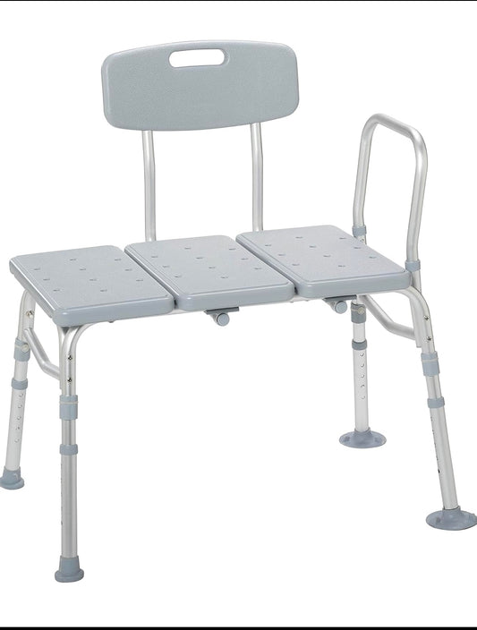 New Other Drive Medical Height Adjustable Shower Seat Tub Transfer Bench with Backrest For Bathtub, 12011KD-1