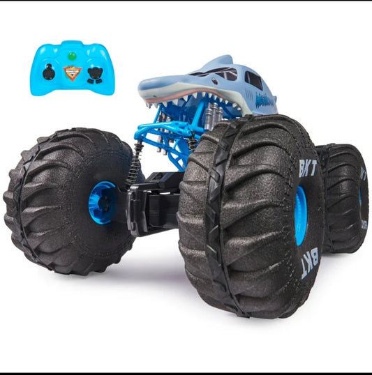 New Monster Jam Official Mega Megalodon RC All-Terrain Remote Control Monster Truck For Ages 4-14