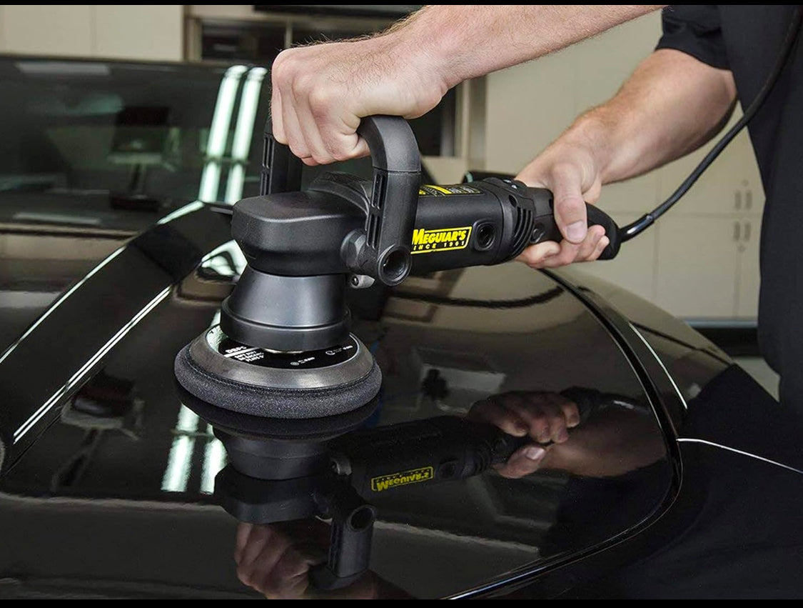 Meguiar's Professional Dual Action Black Polisher With Adjustable Speed Dail, MT300