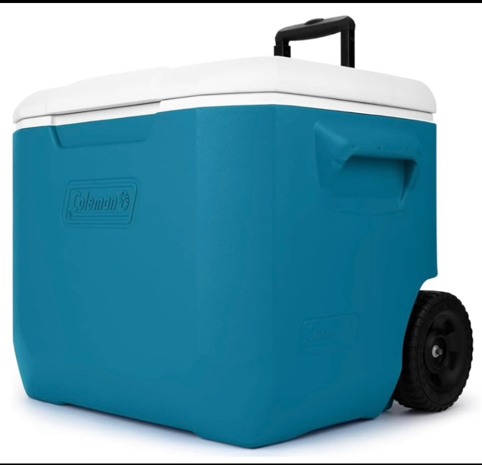 coleman Blue Chiller Wheeled Portable Cooler, 60 Qt.