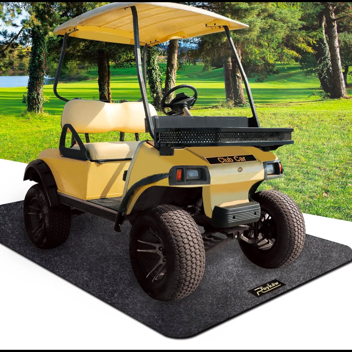 New Other Vevor Outdoor Universal Golf Cart Enclosure/Cover & Roykaw 9.18’ x 4.92’ Parking Mat