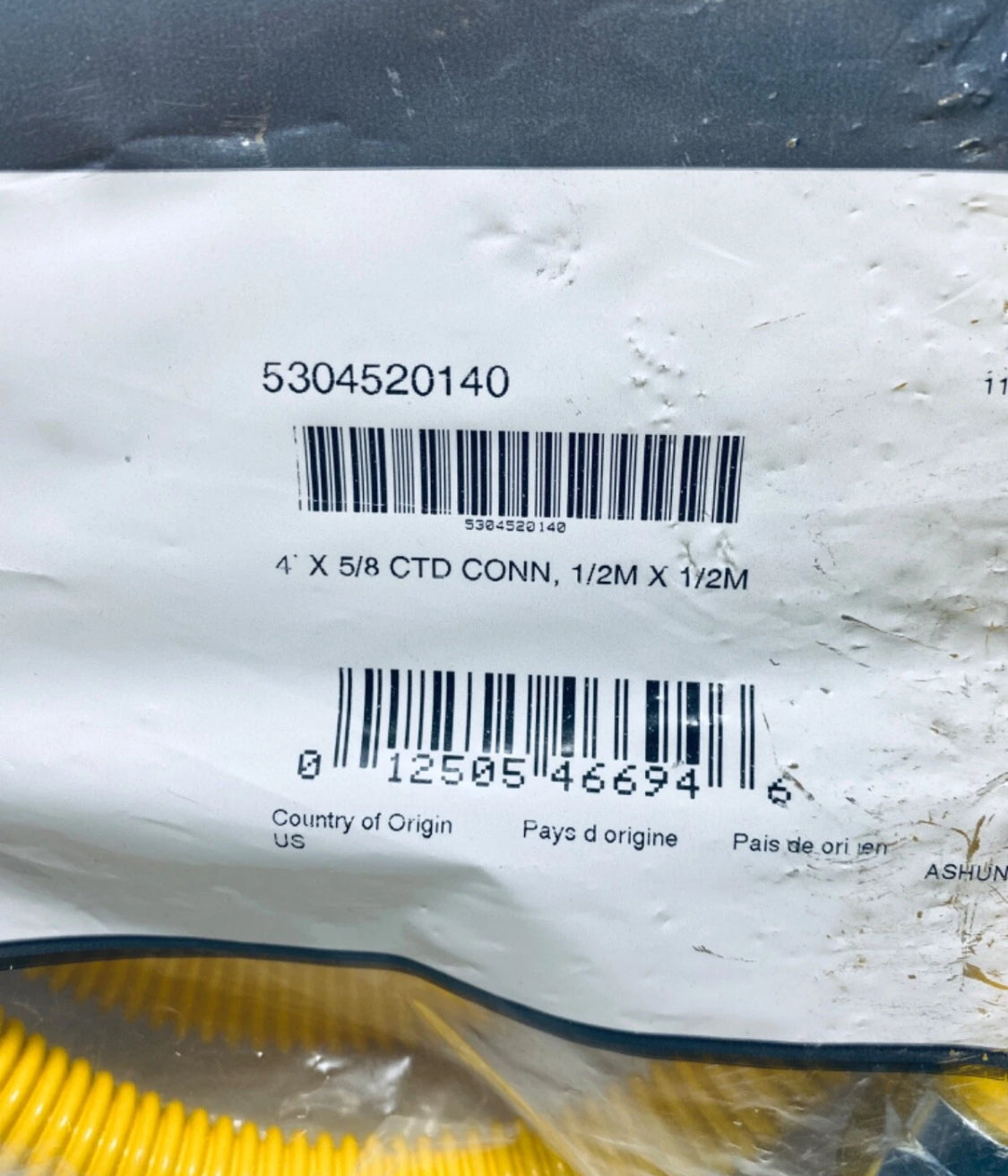 new Smart Choice 4' x 5/8" CTD Gas Connector 1/2M x 1/2M, 5304520140