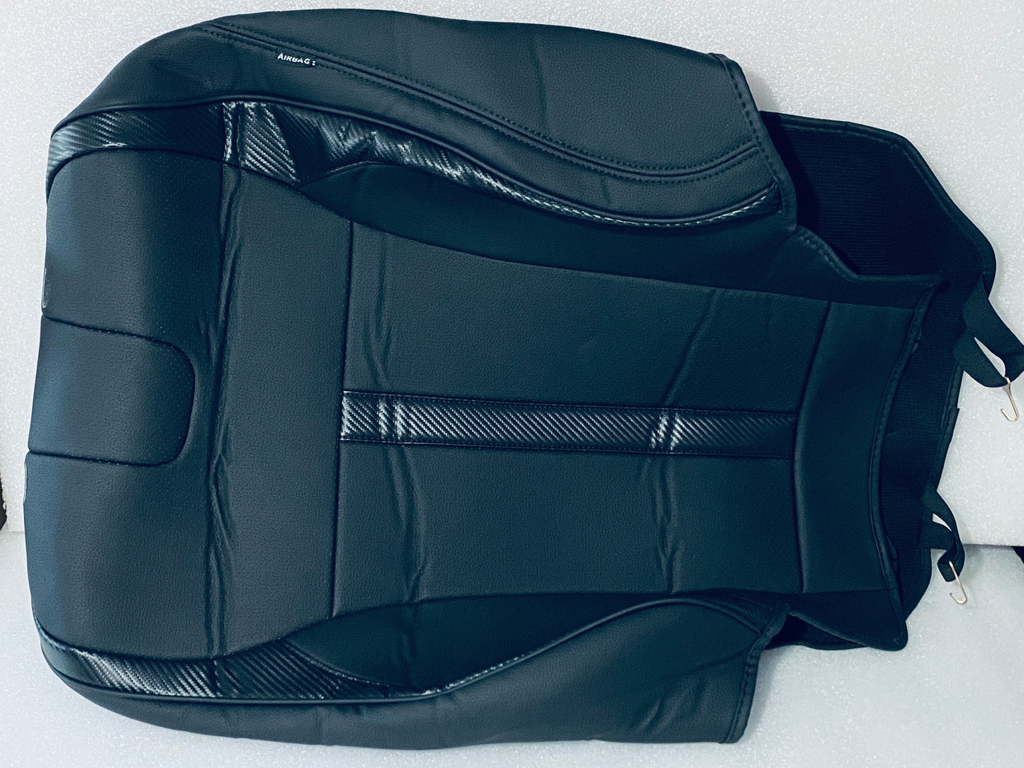 New Other Carlimeki Leather Seat Covers Custom Fit for 2015-2020 F150 XL XLT Super Crew Cab, Black