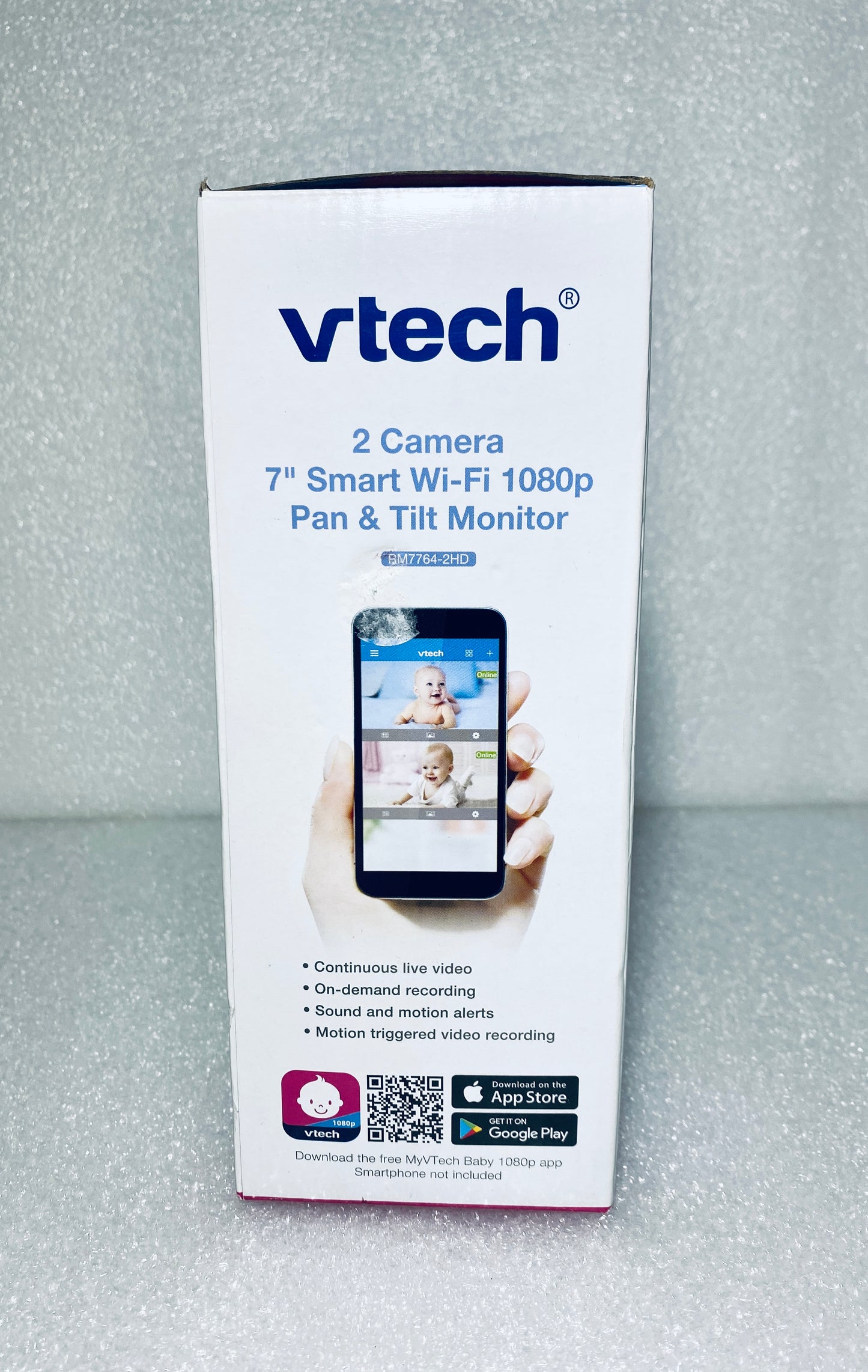 VTech RM7764HD 2 Cameras With 7” Smart Wifi 1080p Pan & Tilt Monitor Grade C