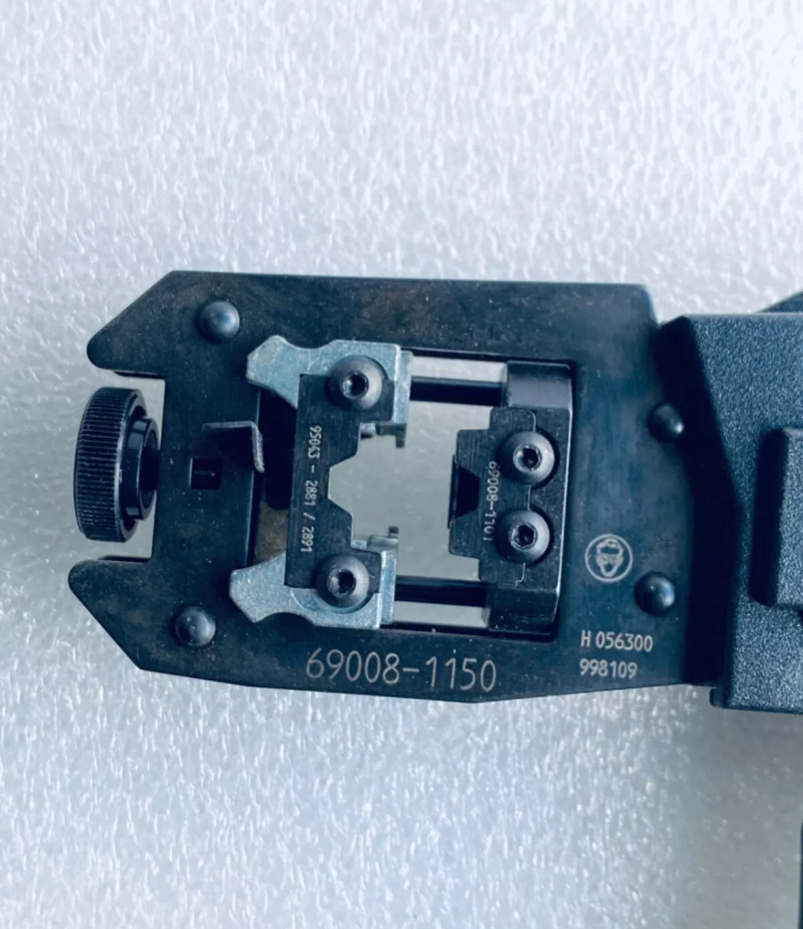 new Other Molex 69008-1100 Parallel Action Hand Crimp Tool For Cat 5 Shielded Plug, Black