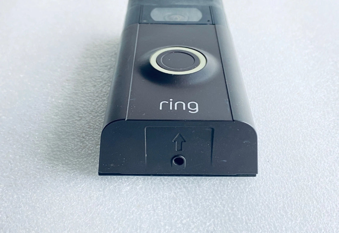 Ring Video Doorbell Second Generation Door Security Camera With Bronze Faceplate & Battery