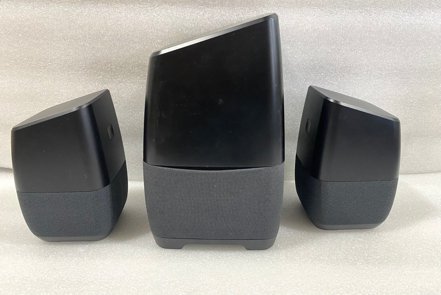 lot Of 3 - Insignia Voice, Voice-Activated Speakers with Google Assistant Built-In, NS-CSPGASP & NS-CSPGASP2