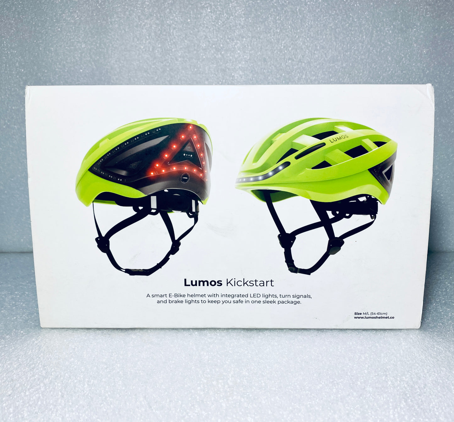 New Other Lumos Kickstart II Size M/L Bluetooth Electric Lime Smart Helmet With Remote, L1101M