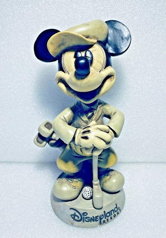 mickey Mouse Golf Figure Walt Disney World Bobble Head, 8 1/4”