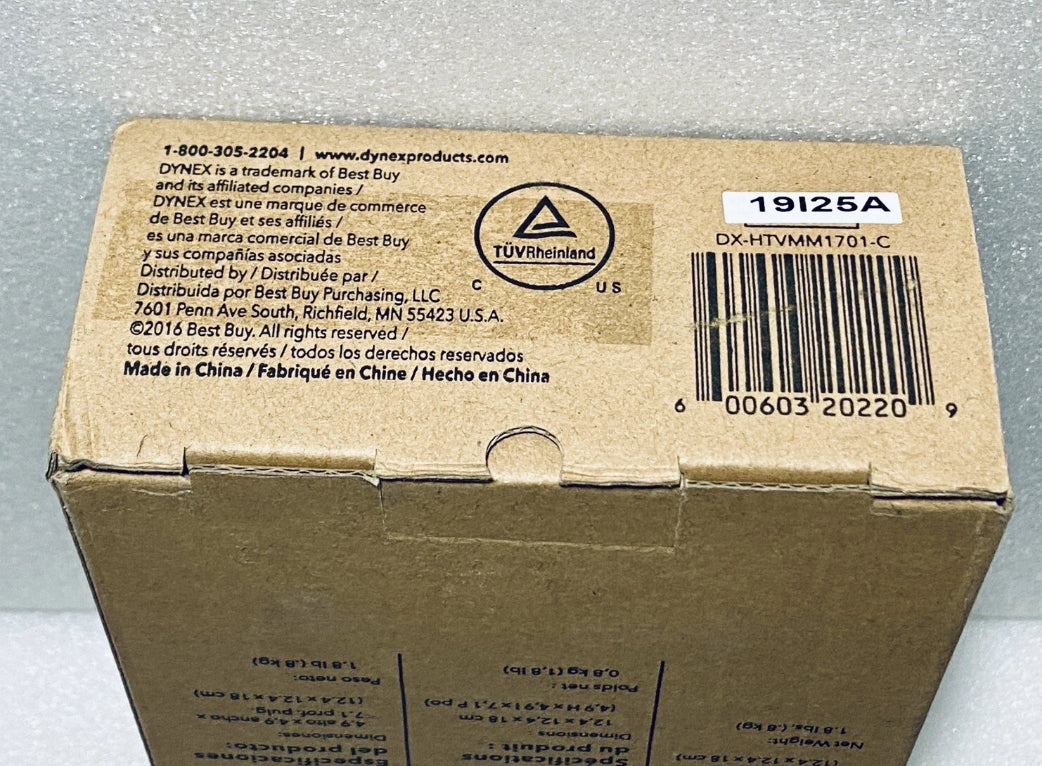 new Open Box Dynex 13-32" Full Motion Tv Mount Supports To 33lbs., DX-HTVMM1701-C