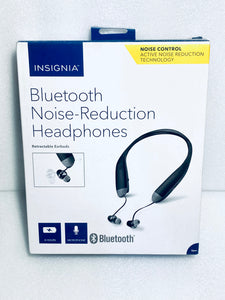 NEW OTHER INSIGNIA NS-CAHBTEBNC-S BEHIND-THE-NECK BLUETOOTH NOISE-REDUCTION HEADPHONES WITH BULIT-IN MICROPHONE, BLACK GRADE A