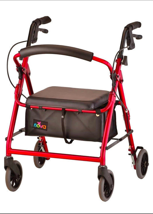 New Other NOVA GetGo Junior Rollator/Walker For Height 4’ 10" - 5’ 4", Red