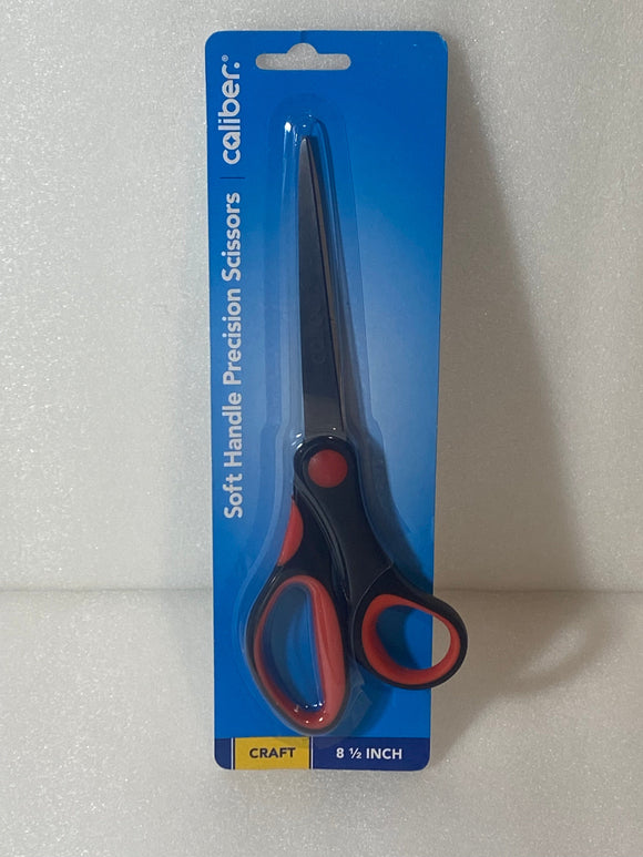 Lot #282 - New Caliber Soft Handle Stainless Steel Craft Scissors, 8.5 in. (MSRP $11)