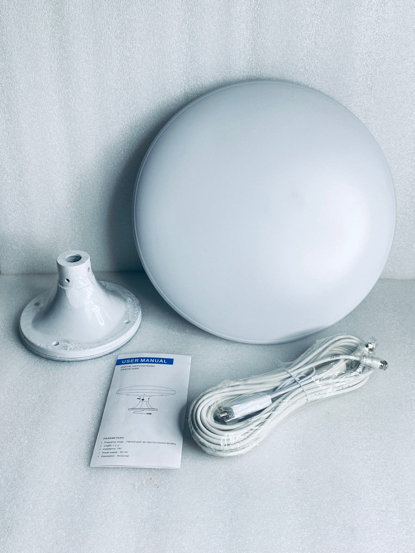 New Other RV Outdoor Roof Mounted Omni Directional TV Antenna For Camper, White
