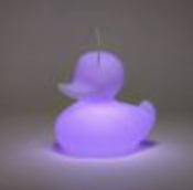 new Open Box Goodnight Light The Duck White XL Color Changing Lamp With Remote & Rechargeable Base