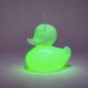 new Open Box Goodnight Light The Duck White XL Color Changing Lamp With Remote & Rechargeable Base