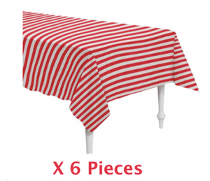 Lot #306 - Lot of 6 - New Pirate Cover Table Cover Red - Spritz (MSRP $12)