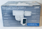Lot #170 - Feit Electric LED 1080P HD Smart Flood Light Security Camera, White (PAY NO MONTHLY FEES) (VALUE $60)