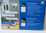 Lot #290 - Feit Electric LED 1080P HD Smart Flood Light Security Camera, White (PAY NO MONTHLY FEES) (VALUE $60)