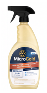 Lot #191 - Lot of 2 - New MicroGold 24 Oz. Multi-Action Disinfectant Antimicrobial Spray (MSRP $15)