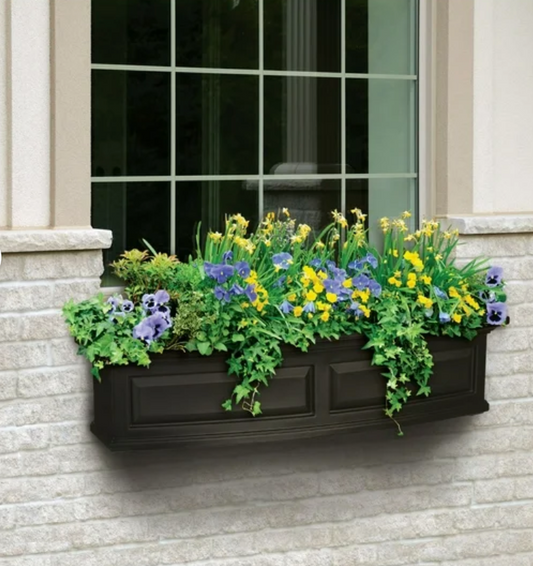 New Other Mayne Nantucket 4' Espresso Window Box Outside Planter For Flowers, 4831-ES