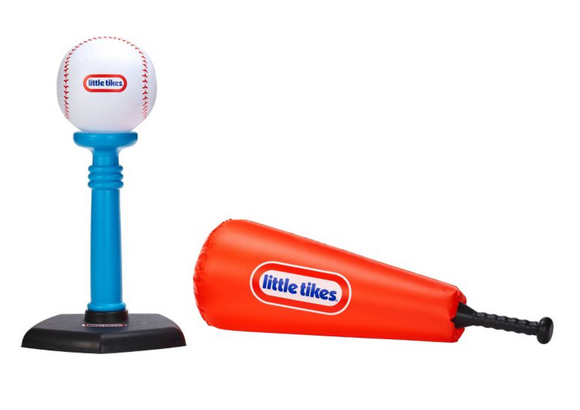 Lot #184 - New Little Tikes Totally Huge Sports T-Ball Set - 2pc (MSRP $30)
