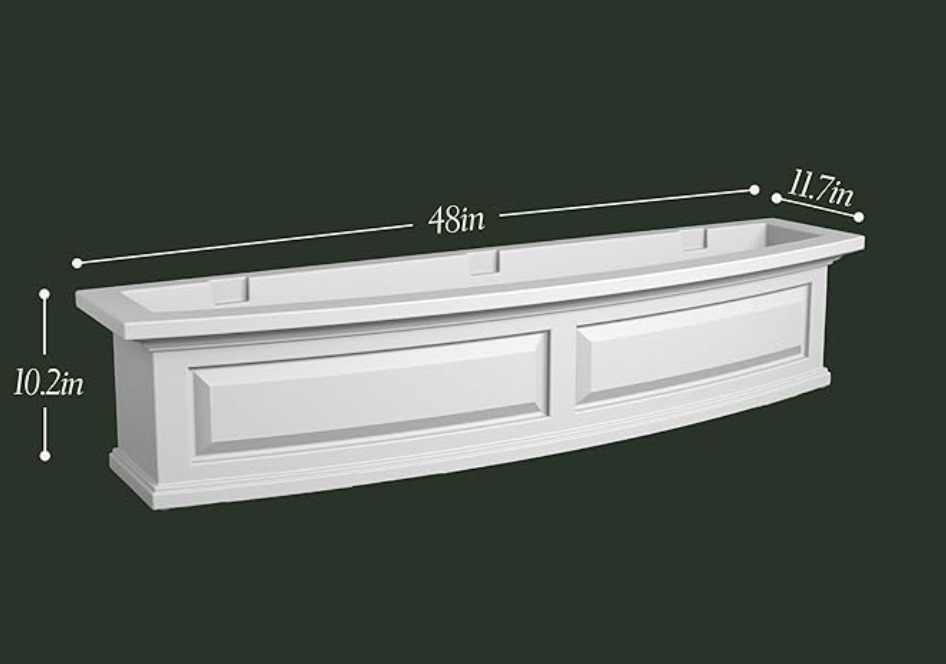 New Other Mayne Nantucket 4' Espresso Window Box Outside Planter For Flowers, 4831-ES