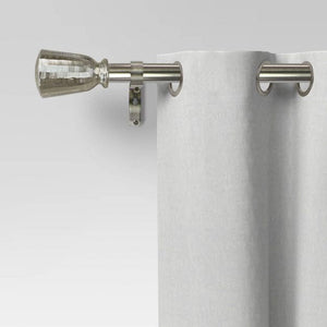Lot #127 - new Threshold Curtain Rod, Nickel Finish - 36-66”