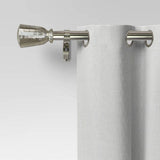 Lot #127 - new Threshold Curtain Rod, Nickel Finish - 36-66”