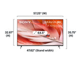 New Other Sony 65" Class BRAVIA XR-65X90J LED 4K UHD Smart Google TV, Black