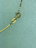 8” Gold Box Chain Necklace 14 kt Italy