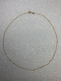 7.5” Gold Chain Necklace 14 kt Italy