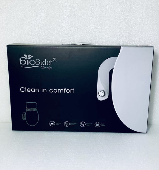 new Open Box Bio Bidet SlimEdge Attachment With Comfort Knob Control For Toilet, White