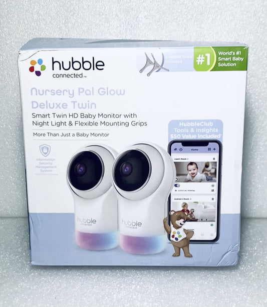 New Other Hubble Connected Nursery Pal Glow Deluxe Twin Smart HD Wifi Cameras, HCSNPGLHDL2