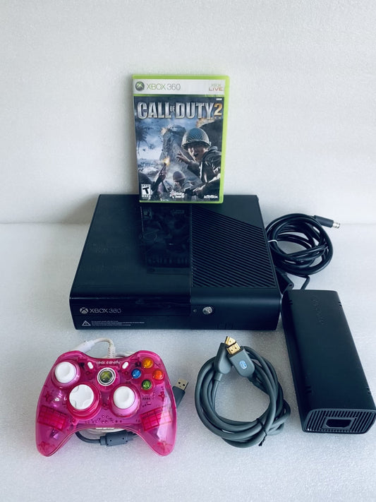 Microsoft Xbox 360 Slim 250GB System With Rock Candy Pink Wired Controller