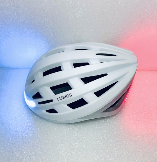 New Other Lumos Kickstart II Size Large Bluetooth Pearl White Smart Helmet With Remote, L1101L