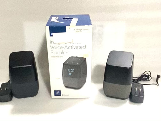 Lot Of 3 - insignia Voice, Voice-Activated Speakers with Google Assistant Built-In, NS-CSPGASP