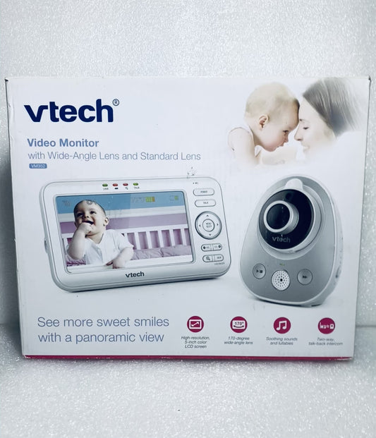 VTech 5" Screen Video Monitor With Wide-Angle Lens & Standard Lens, VM352 Grade C