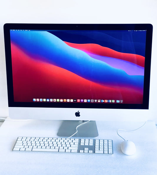 Apple iMac Slim 5K Retina 27” Late 2015 A1419 32GB 4.12TB Fusion Core I7 4GHz With Keyboard & Mouse Grade A