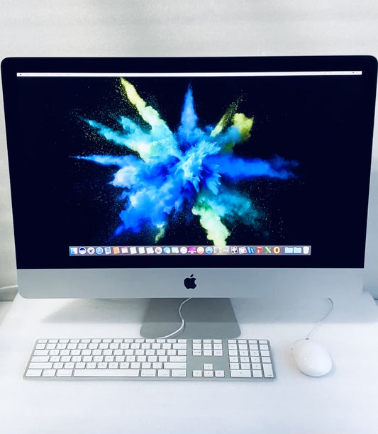 Apple iMac Retina 5K Slim 27in. Late 2015 A1419 32GB 3.12TB Fusion Drive Core i7 4GHz With Keyboard & Mouse Grade A