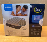 New Serta Air 16" Raised Queen Inflatable Mattress With Internal One Touch Pump