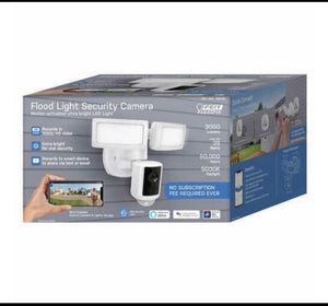New Open Box Feit Electric LED 1080P HD Smart Flood Light Security Camera, White