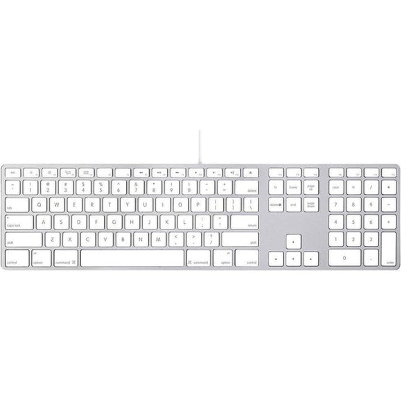 APPLE ALUMINUM USB WIRED KEYBOARD WITH NUMERIC KEYPAD, A1243